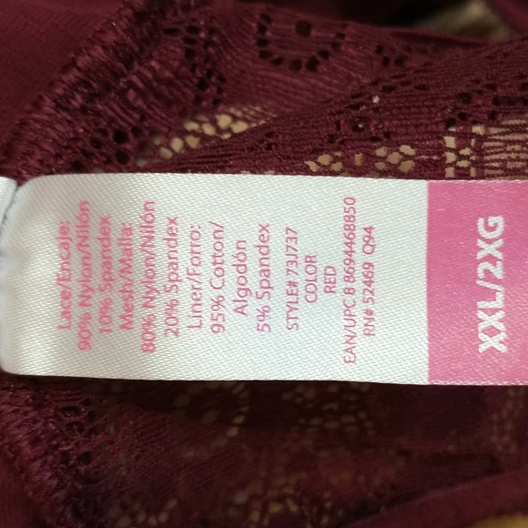 Burgundy brallete - Picture 4 of 5